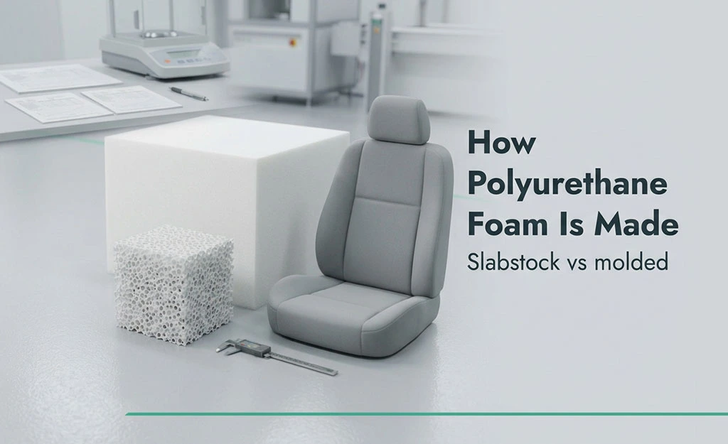 Flexible polyurethane foam block production